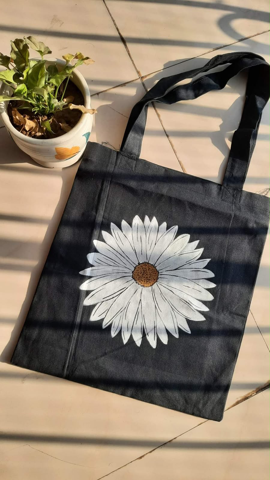 Tote Bag - White Flower