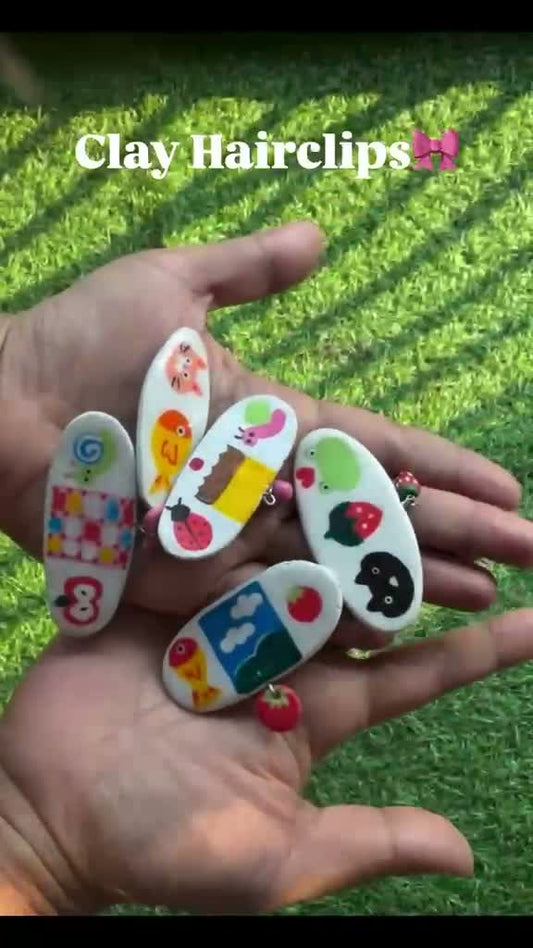 Clay Hairclips
