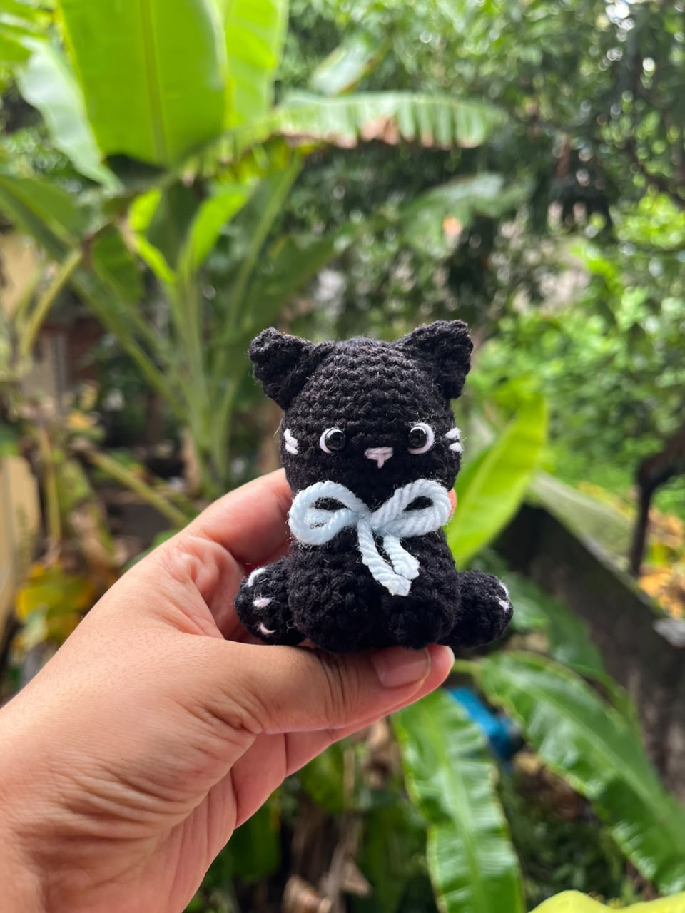 Crochet Black Cat