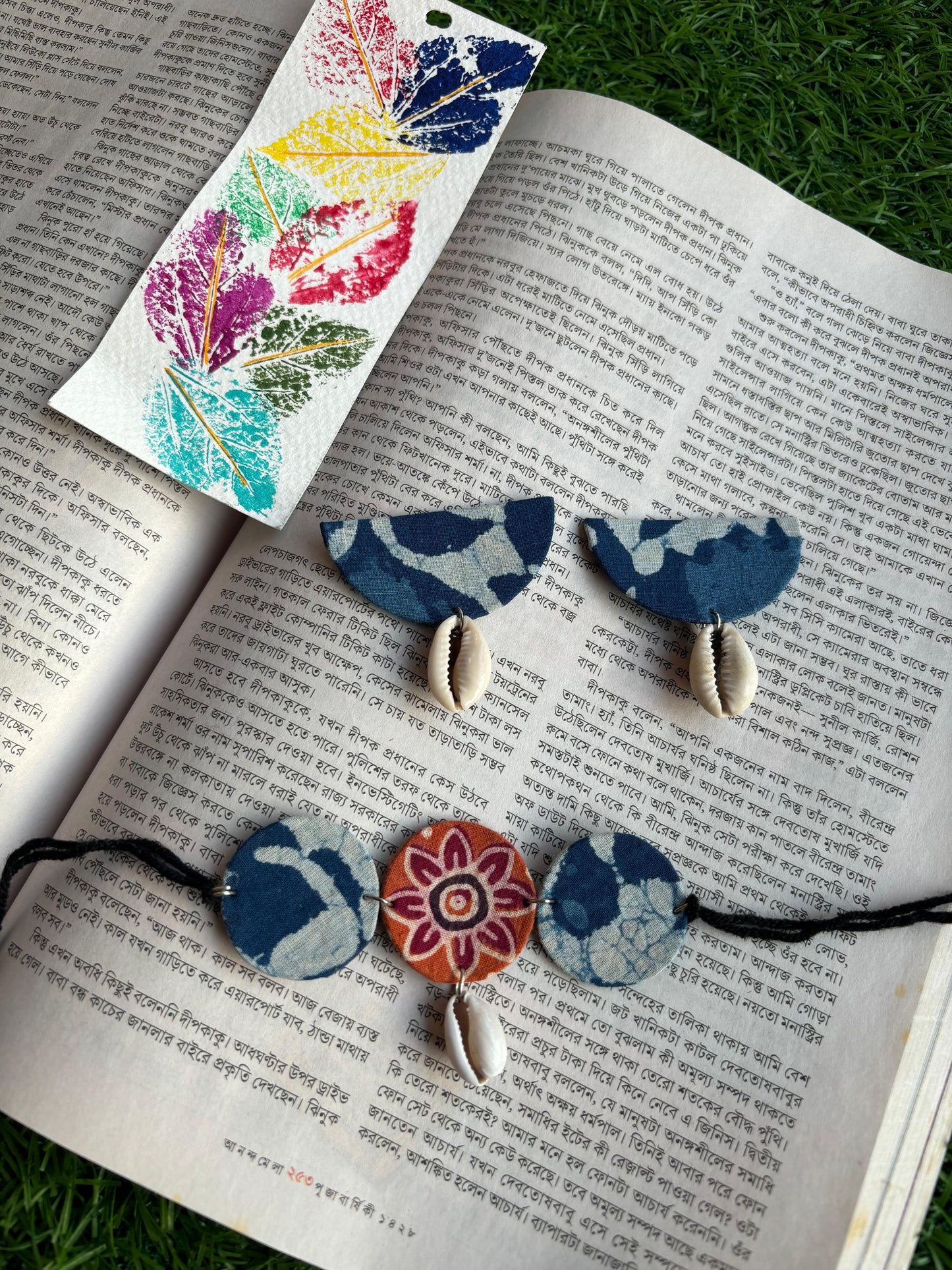 Fabric Cowrie Chokers