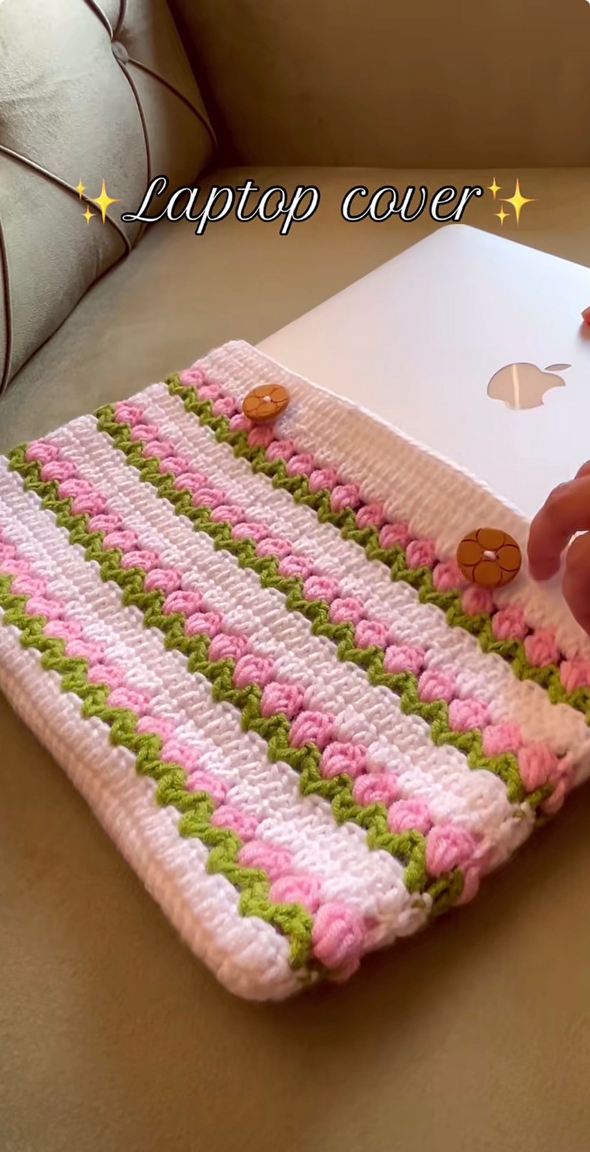 Crochet Laptop Cover