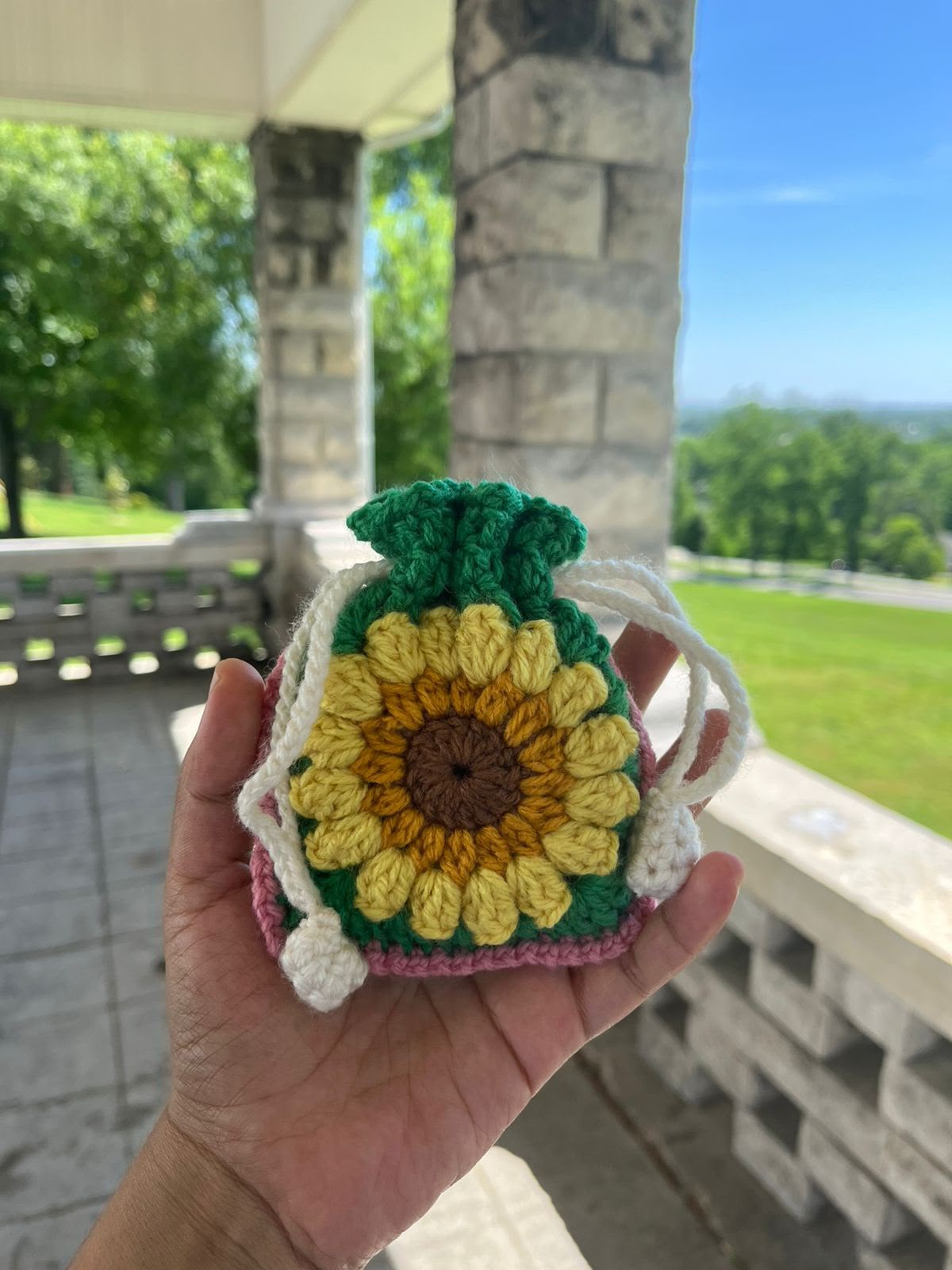 Sunflower Pouch Crochet