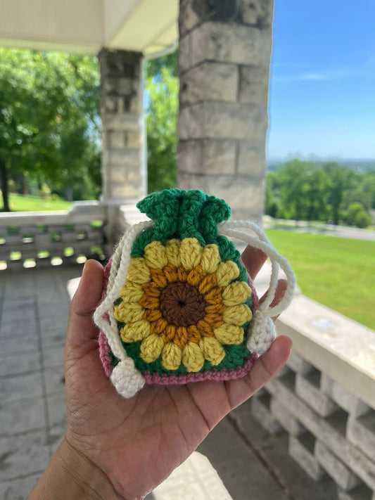 Sunflower Pouch Crochet