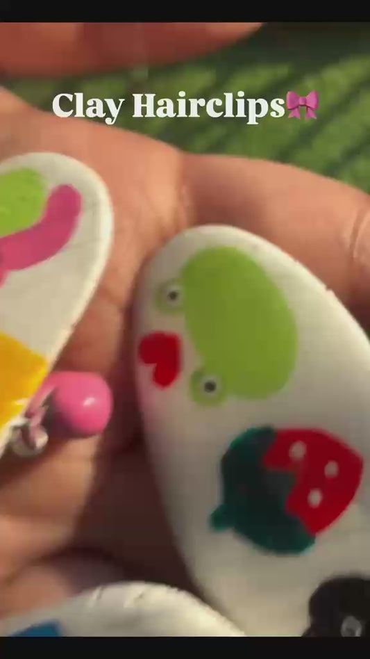 Clay Hairclips